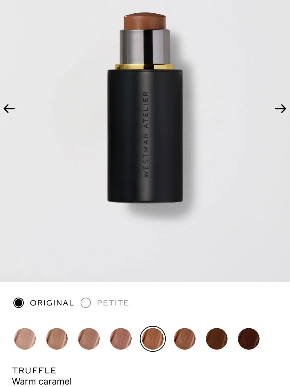 Westman Atelier Truffle Bronzer & Contour Stick — TRUFFLE / Warm Caramel